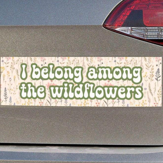 Among the Wildflowers Car Magnet