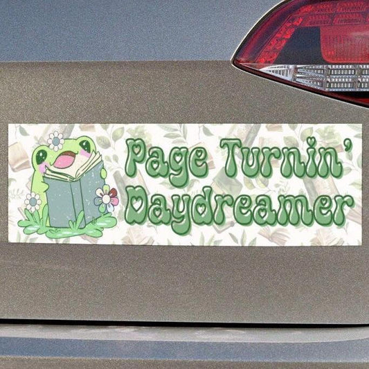 Page Turnin' Daydreamer Car Magnet