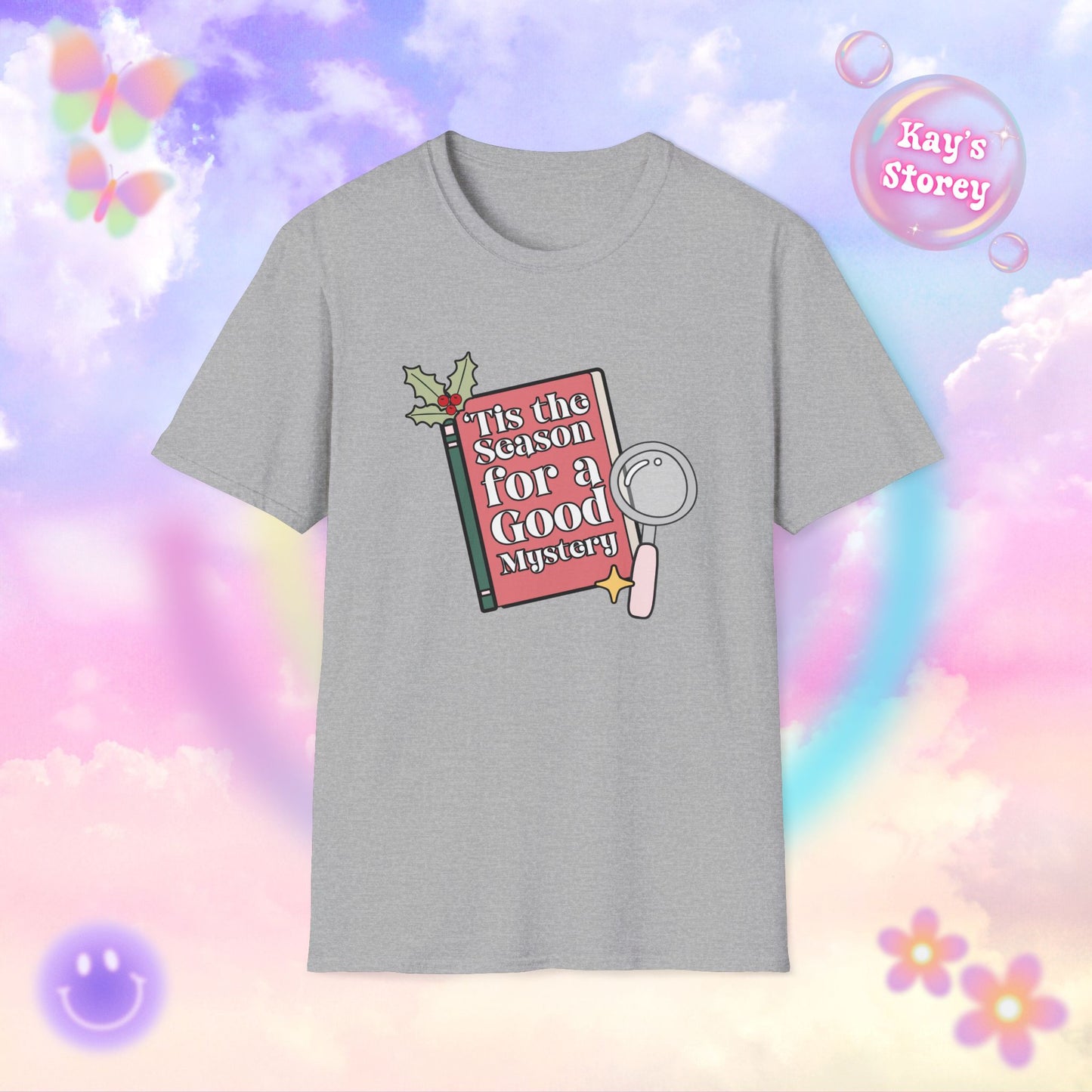 ‘Tis the Season for a Good Mystery Bookish Holiday T-Shirt - Book Lover Christmas Shirt