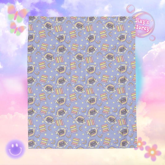 Books Over People Bookish Velveteen Plush Blanket - Cozy Reading Throw