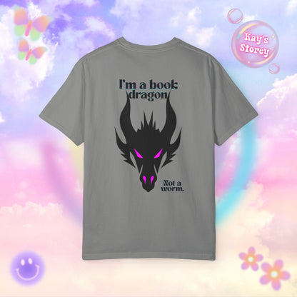 Book Dragon Pink Comfort Colors T-Shirt