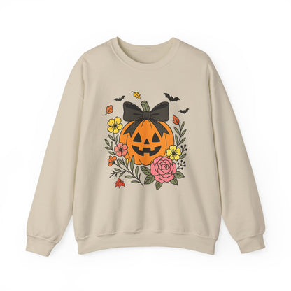 Cute Pumpkin Sweatshirt, Long Sleeve Shirt for Spooky Season Bookish Gift,  Halloween Reading Apparel