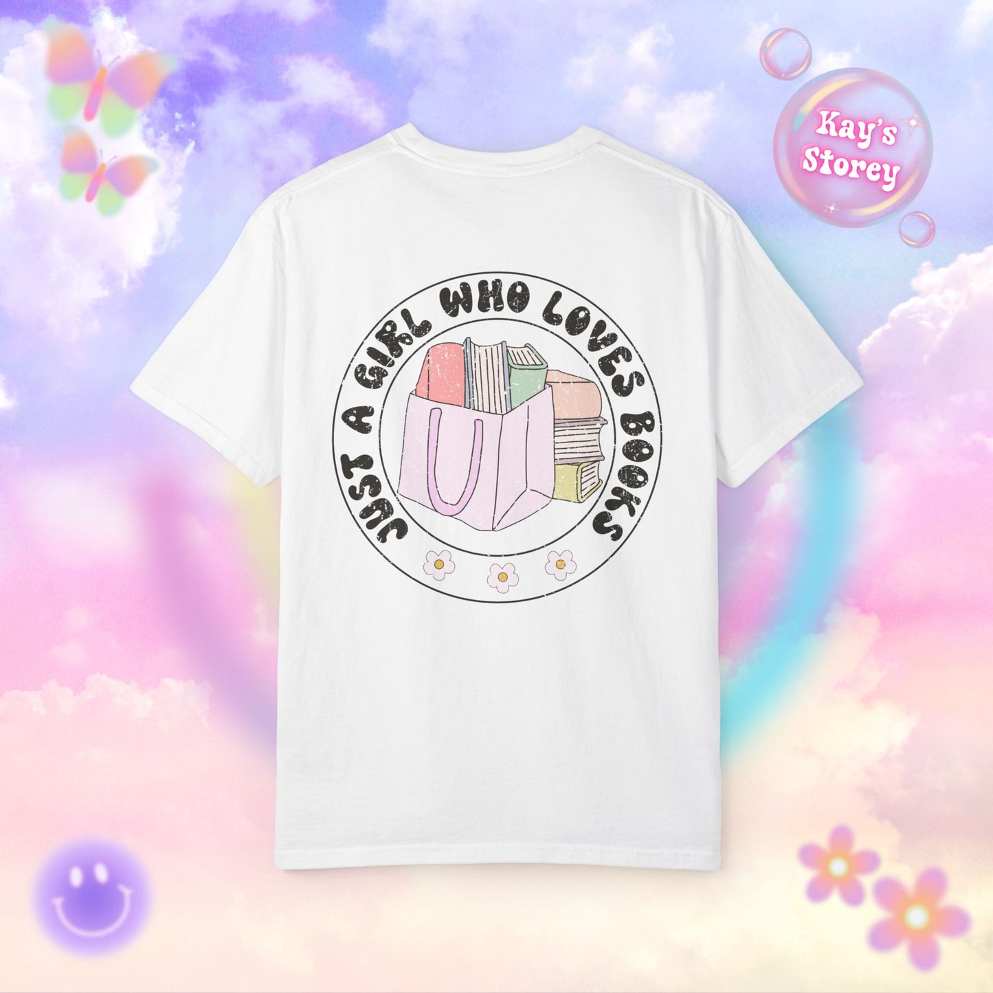Just A Girl Who Loves Books Comfort Colors T-Shirt