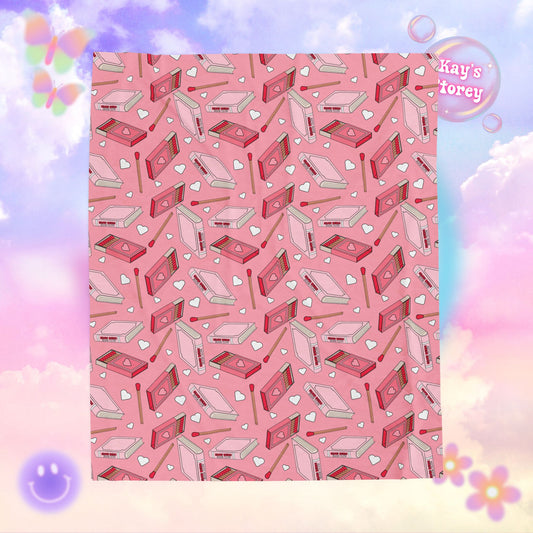 Slow Burn Book Club Bookish Velveteen Plush Blanket - Cozy Reading Throw