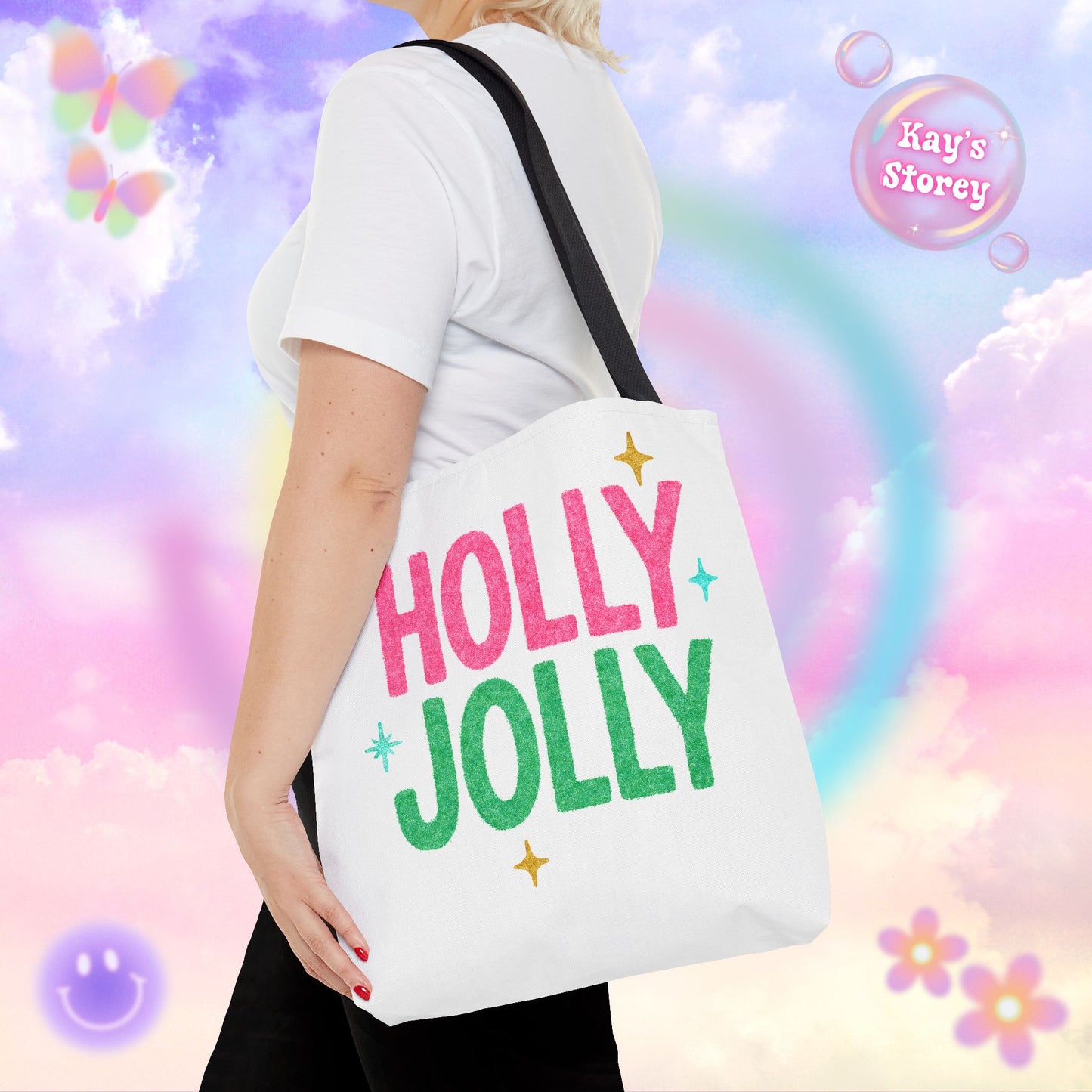 Holly Jolly Tote Bag