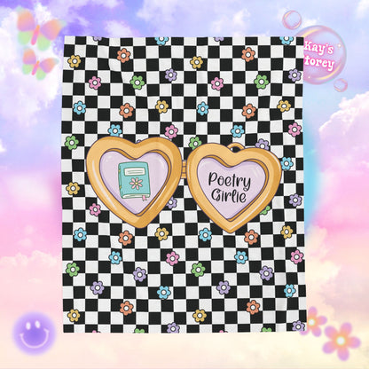 Poetry Girlie Velveteen Plush Blanket