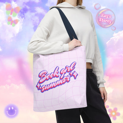 Book Girl Summer Tote Bag