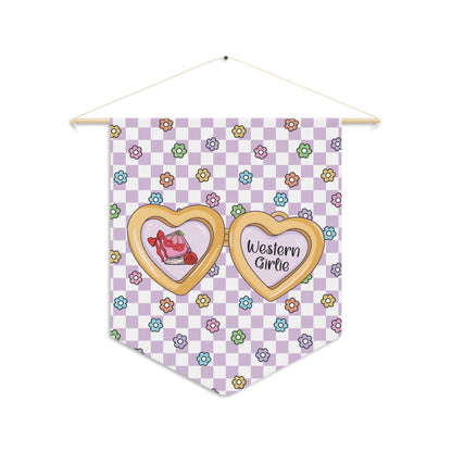 Purple Western Girlie Pennant