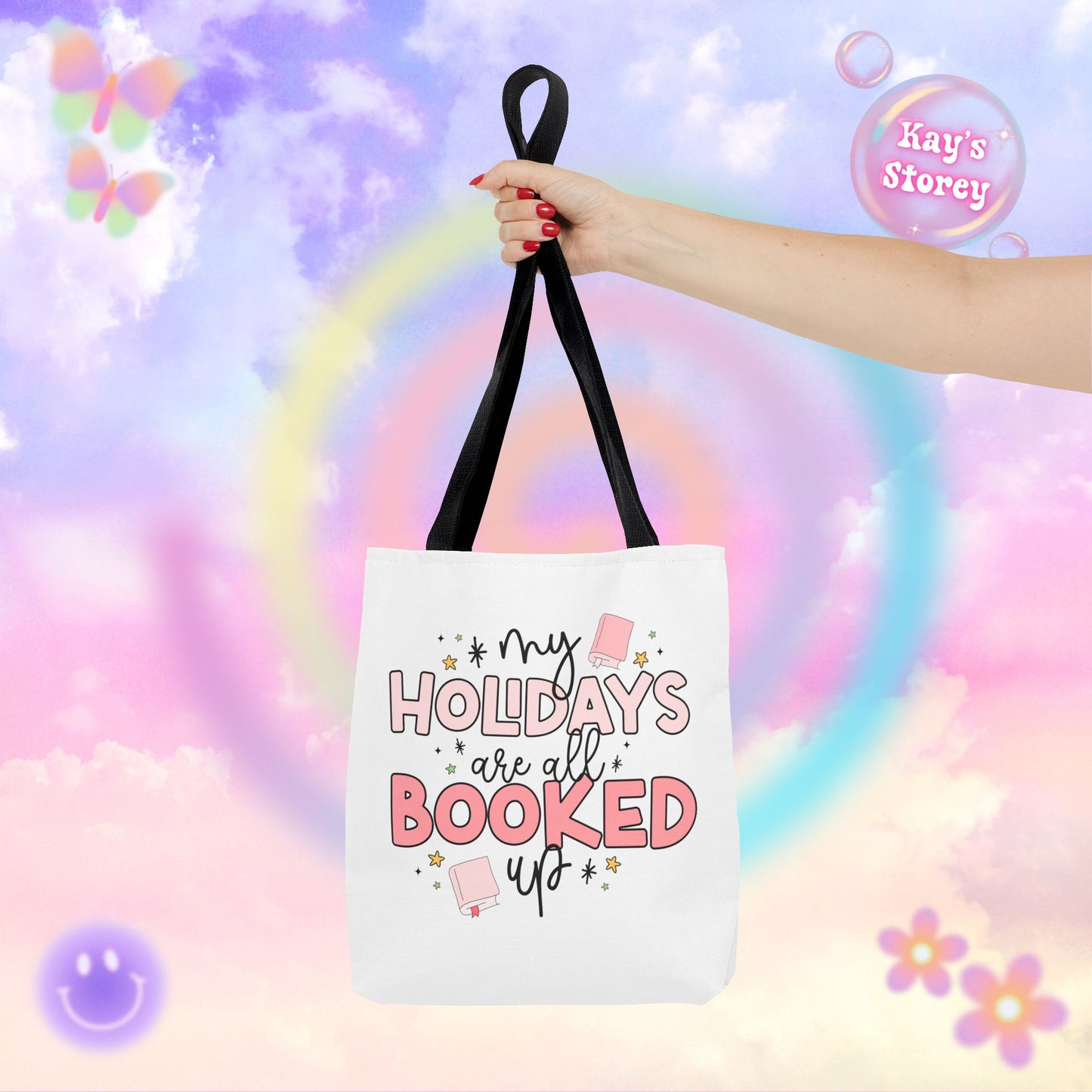 Holidays All Booked Up Tote Bag