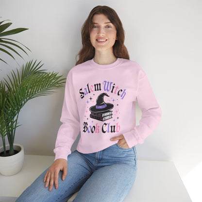 Salem Witch Book Club Sweatshirt, Long Sleeve Shirt for Spooky Season Bookish Gift,  Halloween Reading Apparel