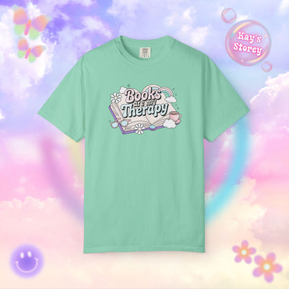 Books Are My Therapy Comfort Colors T-Shirt
