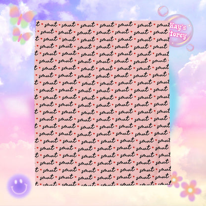 Pink Smut Bookish Velveteen Plush Blanket - Cozy Reading Throw