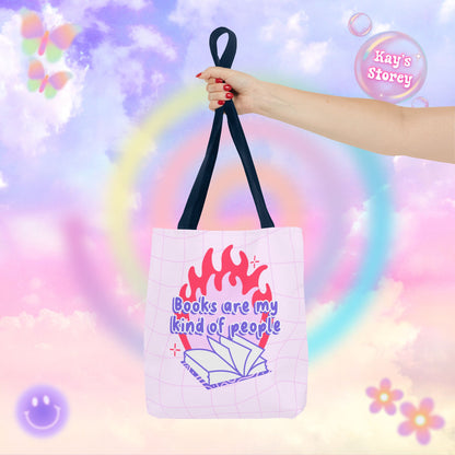 Books are my Kind of People Tote Bag