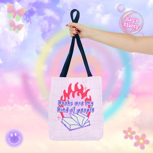 Books are my Kind of People Tote Bag