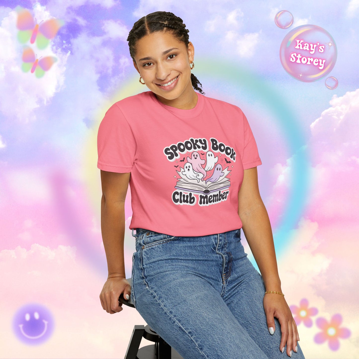 Spooky Book Club Member Comfort Colors T-Shirt