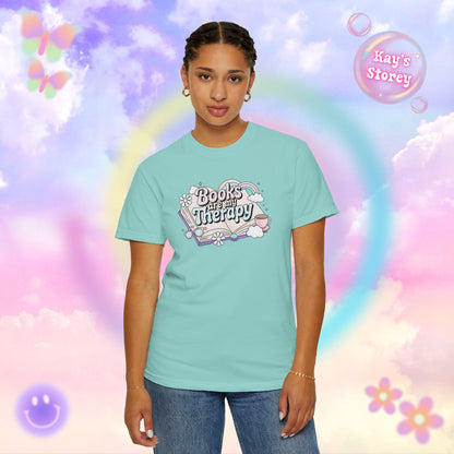 Books Are My Therapy Comfort Colors T-Shirt