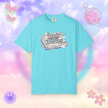 Books Are My Therapy Comfort Colors T-Shirt