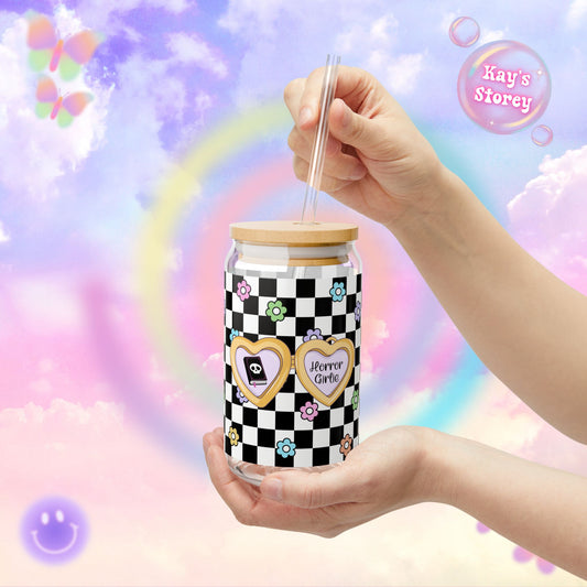 Horror Girlie Sipper Glass, 16oz