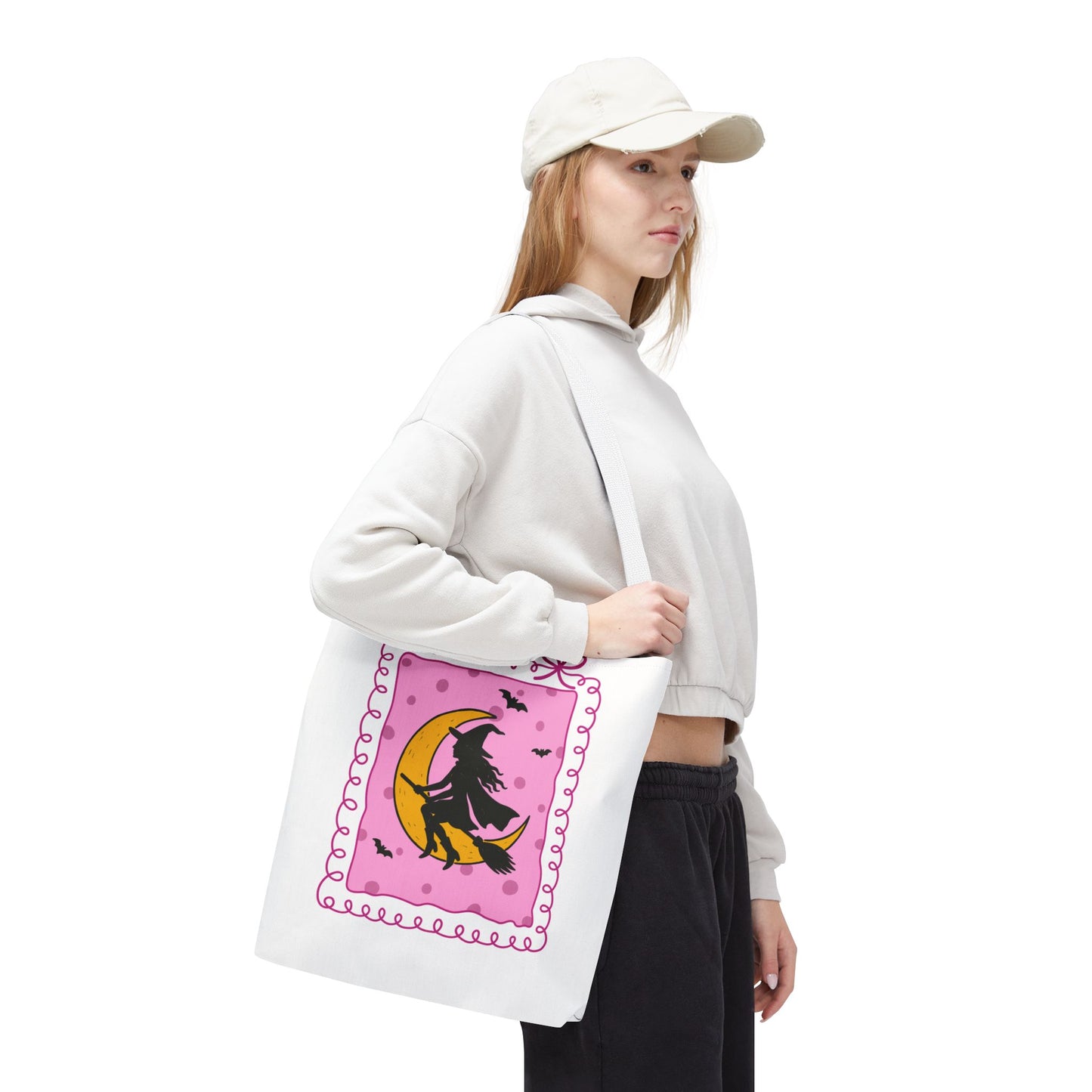 Spooky Season Witch Book Tote Bag