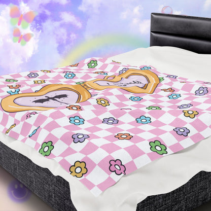 Pink Fantasy Girlie Velveteen Plush Blanket