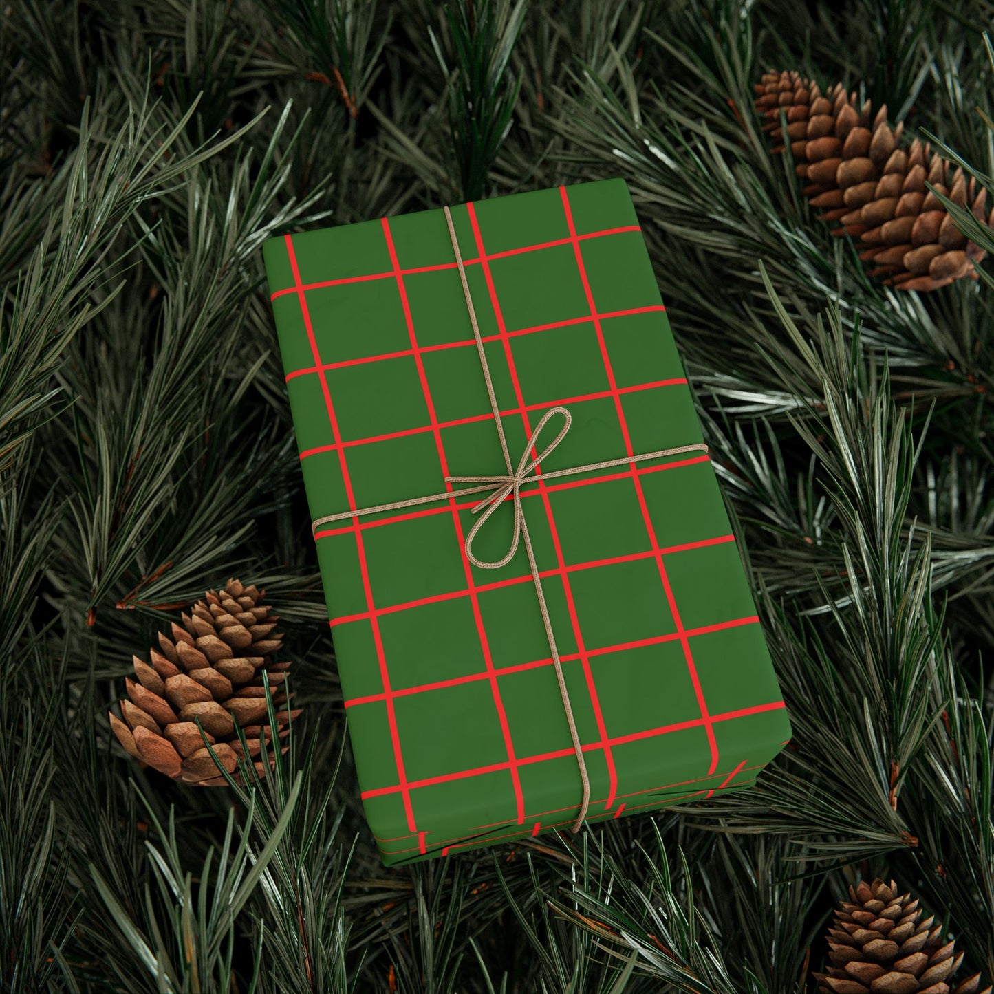 Green Stripe Wrapping Paper