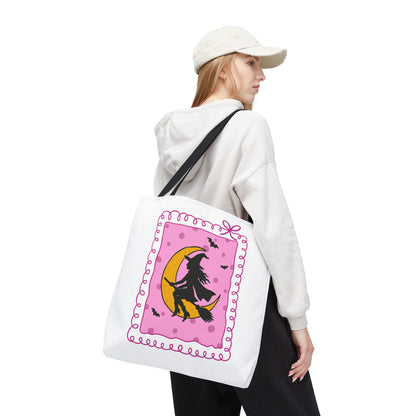 Spooky Season Witch Book Tote Bag