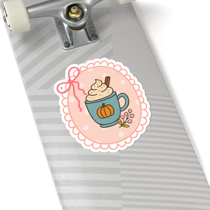 Pumpkin Spice Sticker, Fall Planner Stickers, Book Lover Gifts, Autumn Sticker, Cozy Accessories, Seasonal Sticker