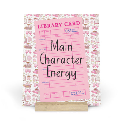 Main Character Energy Bookshelf Decor with Stand