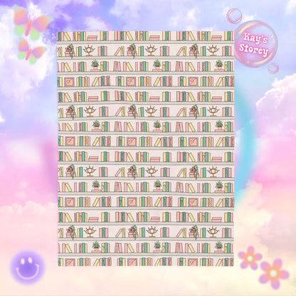 Bookshelf Bookish Velveteen Plush Blanket - Cozy Reading Throw