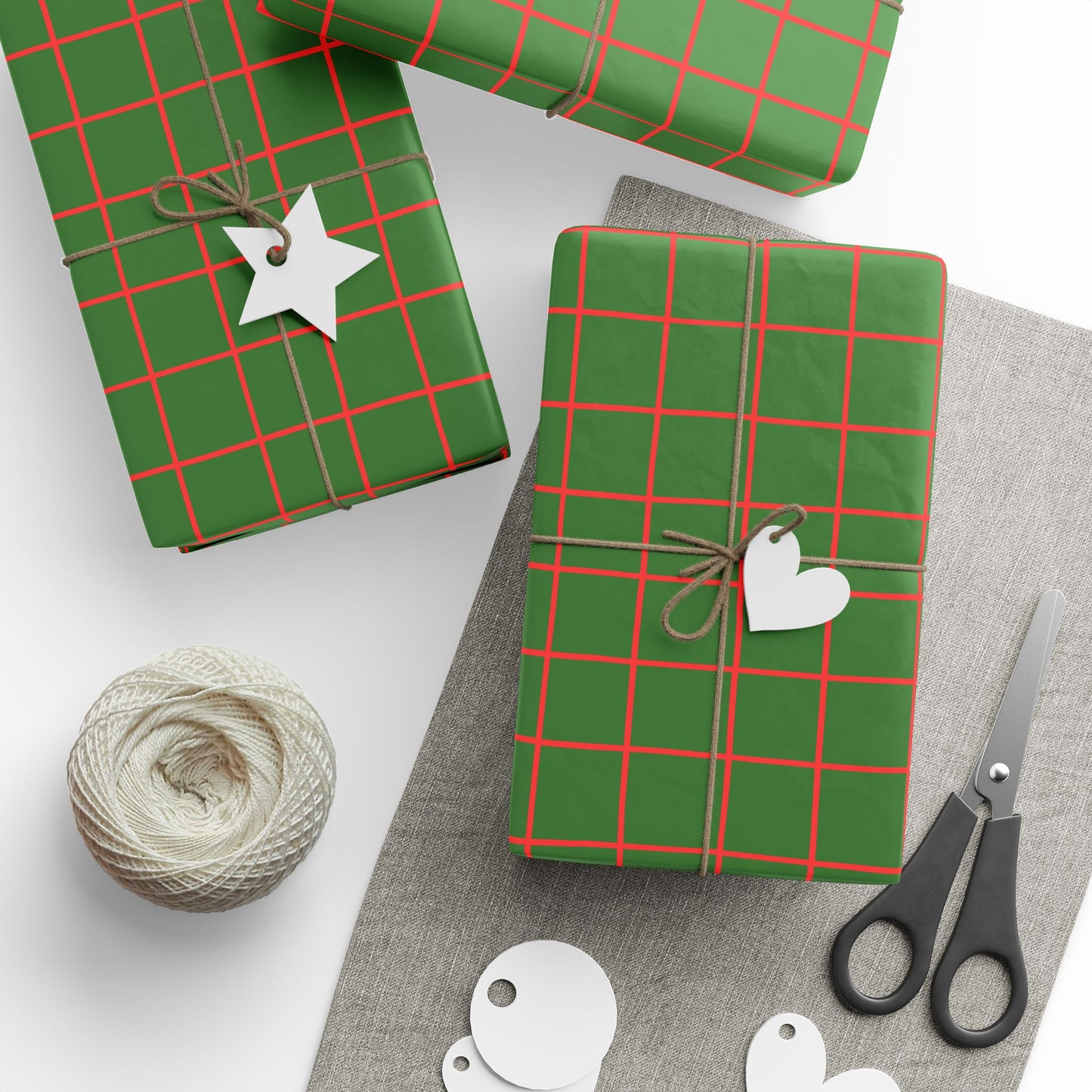 Green Stripe Wrapping Paper