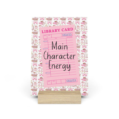 Main Character Energy Bookshelf Decor with Stand