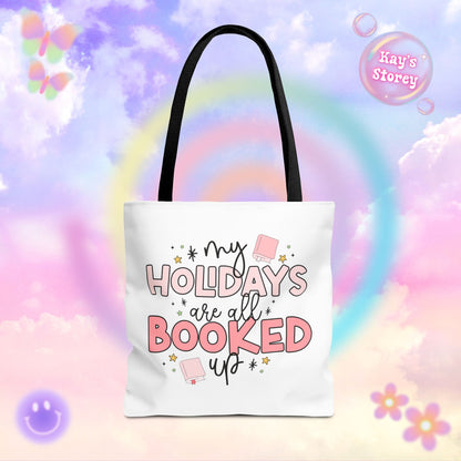 Holidays All Booked Up Tote Bag