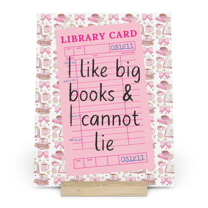 I Like Big Books & I Cannot Lie Bookshelf Decor with Stand