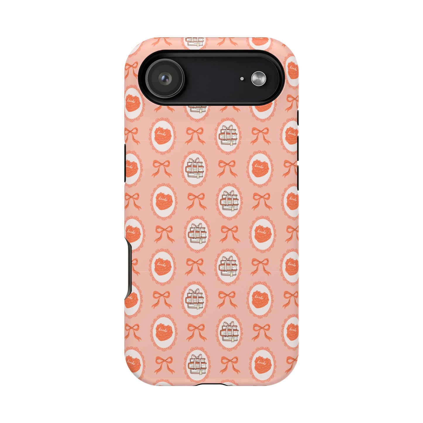 Coquette Book Heart Cake Phone Case - Bookish Gift for Avid Readers