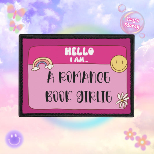 Romance Book Girlie Iron-On Patch