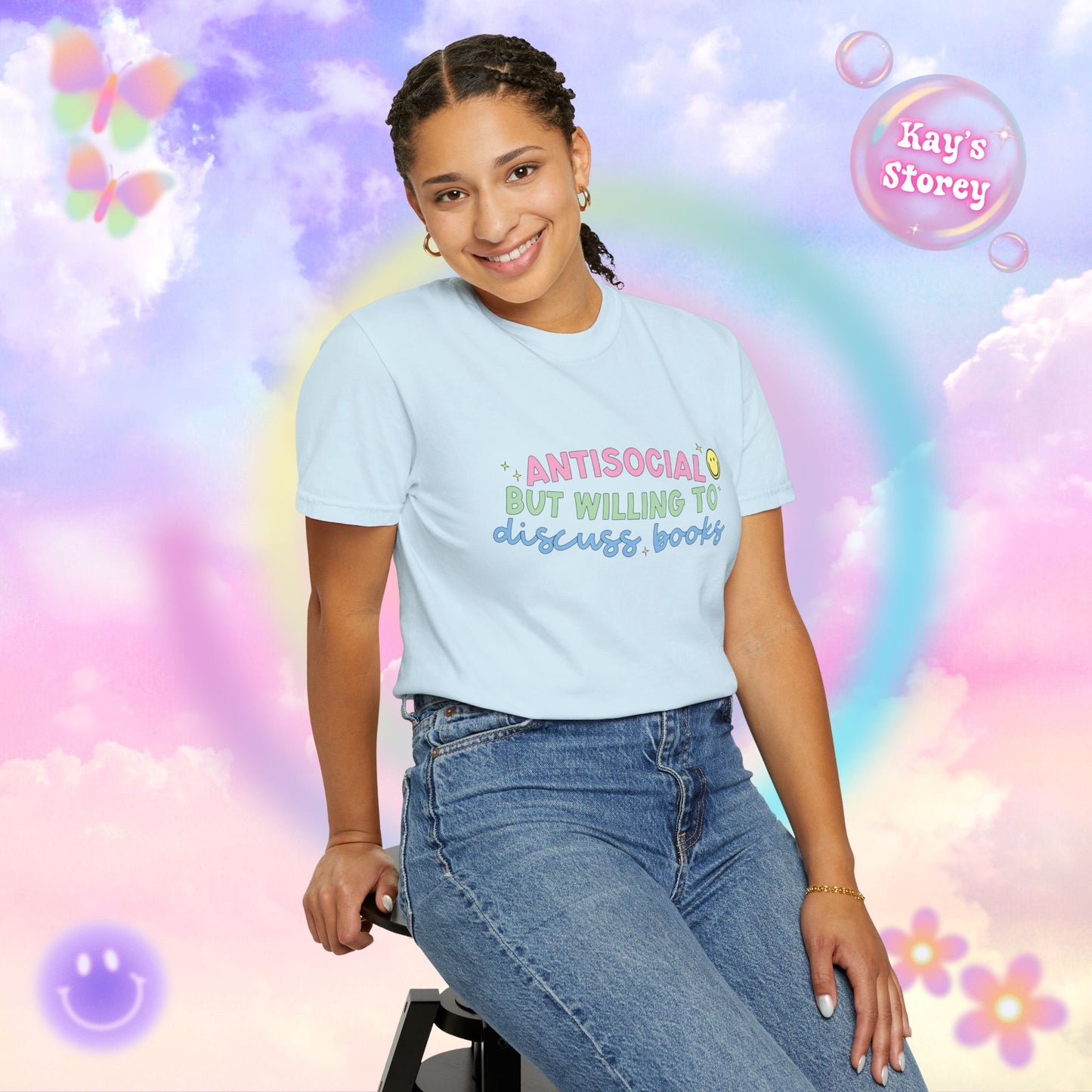 Willing to Discuss Books Comfort Colors T-Shirt