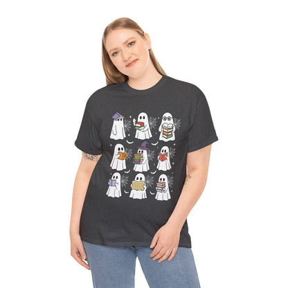 Bookish Ghosts Tee - Halloween Gift
