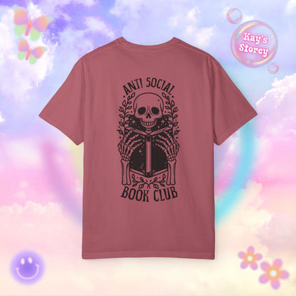 Skeleton Anti Social Comfort Colors T-Shirt