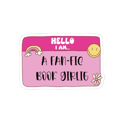 Fan-Fic Book Girlie Sticker