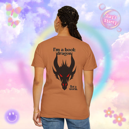 Book Dragon Red Comfort Colors T-Shirt
