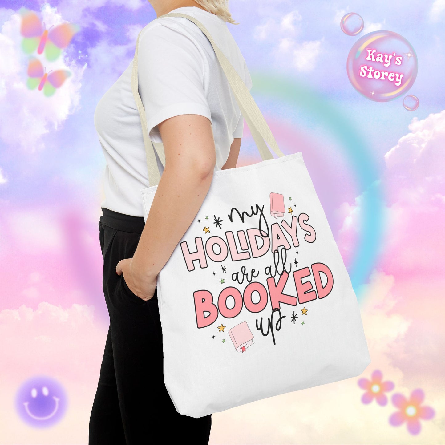 Holidays All Booked Up Tote Bag