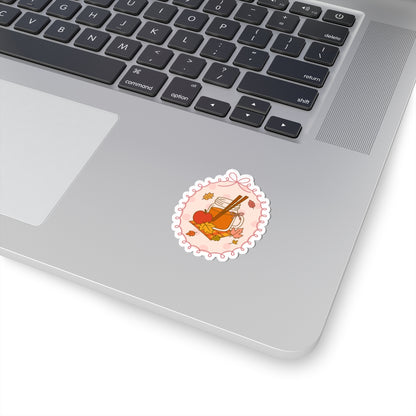 Apple Cider Sticker, Fall Planner Stickers, Book Lover Gifts, Autumn Sticker, Cozy Accessories, Seasonal Sticker