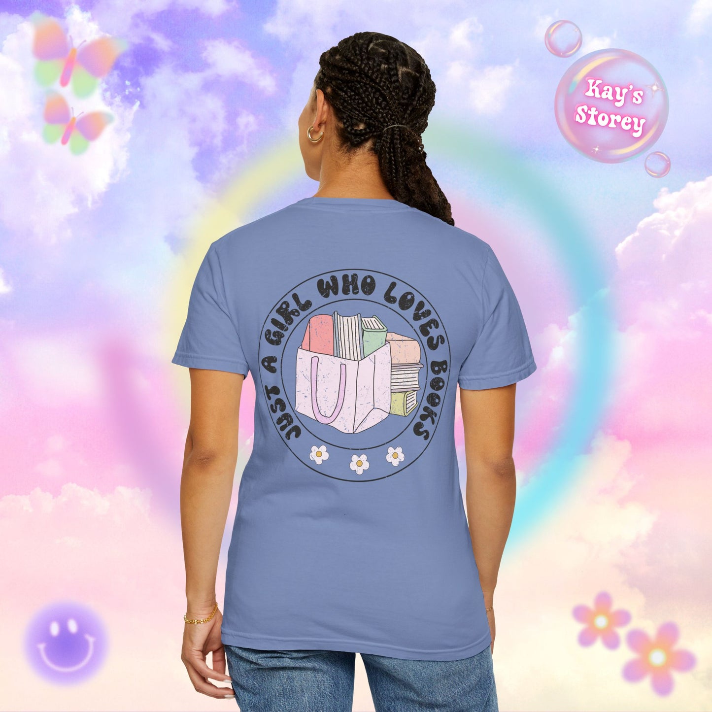 Just A Girl Who Loves Books Comfort Colors T-Shirt