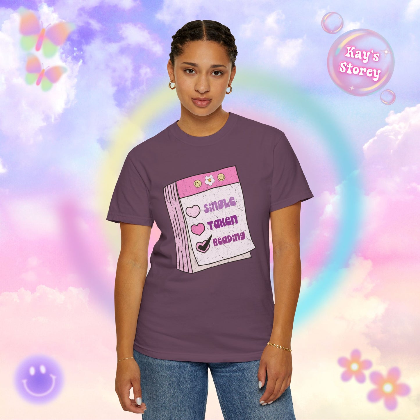 Single, Taken, Reading Comfort Colors T-Shirt