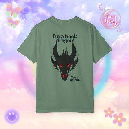 Book Dragon Red Comfort Colors T-Shirt