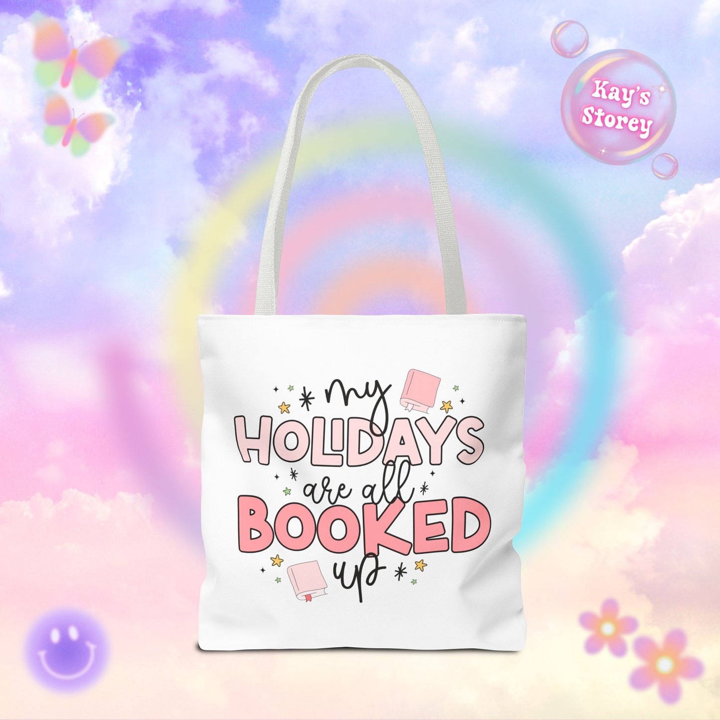 Holidays All Booked Up Tote Bag