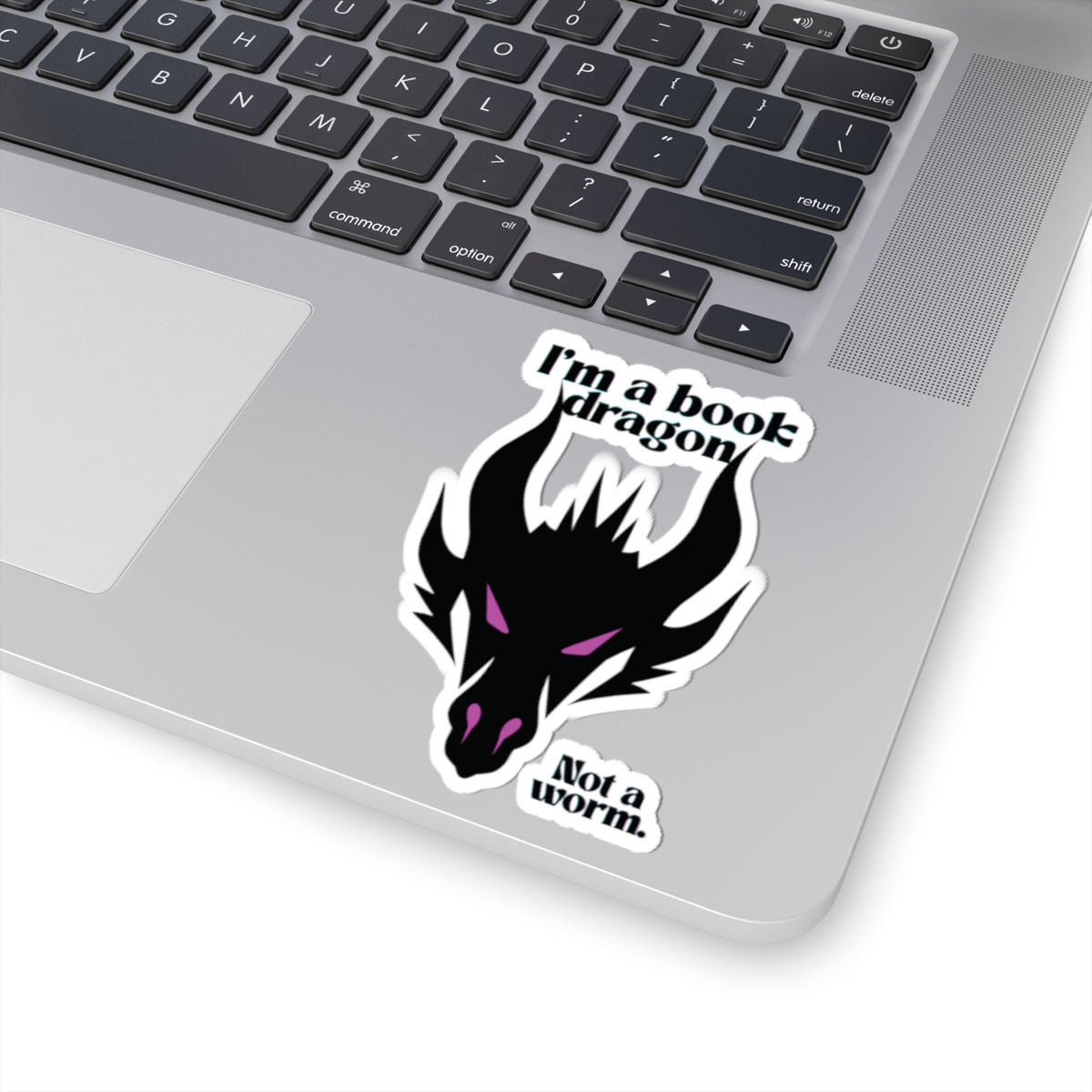 Pink Book Dragon Sticker