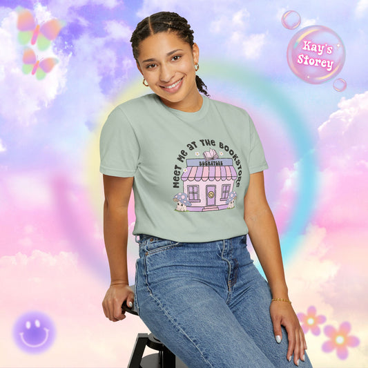 Meet Me At The Bookstore Comfort Colors T-Shirt