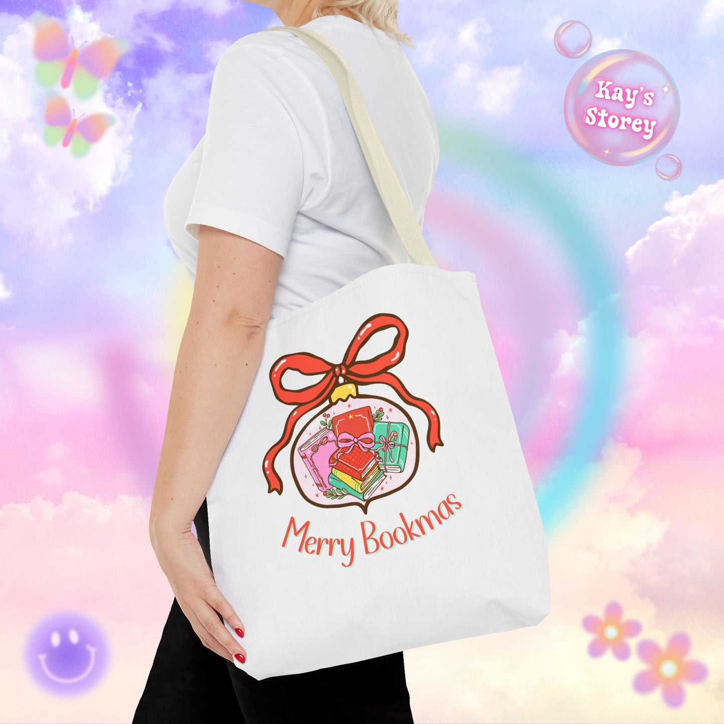 Merry Bookmas Tote Bag