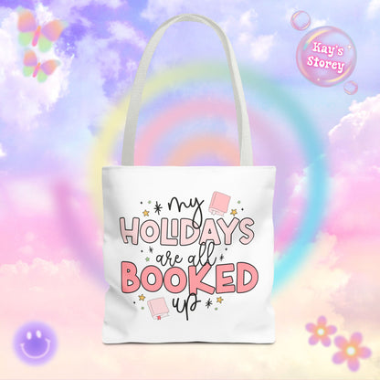 Holidays All Booked Up Tote Bag